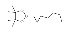 2-[(1R,2R)-2-butylcyclopropyl]-4,4,5,5-tetramethyl-1,3,2-dioxaborolane Structure