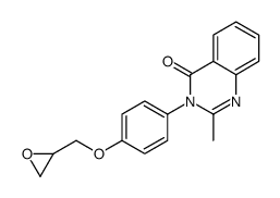 2-methyl-3-[4-(oxiran-2-ylmethoxy)phenyl]quinazolin-4-one结构式