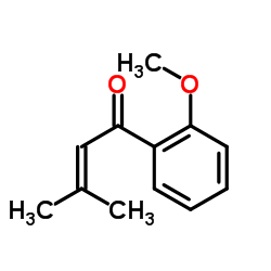 1-(2-Methoxyphenyl)-3-methyl-2-buten-1-one结构式