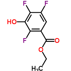 Ethyl 2,4,5-trifluoro-3-hydroxybenzoate结构式