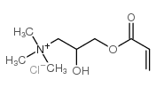 [2-hydroxy-3-[(1-oxoallyl)oxy]propyl]trimethylammonium chloride Structure