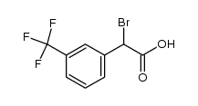 2-bromo-2-[m-(trifluoromethyl)phenyl]acetic acid Structure