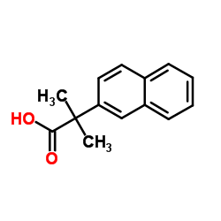 2-Methyl-2-(2-naphthyl)propanoic acid structure
