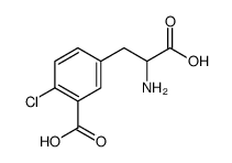 5-(2-amino-2-carboxyethyl)-2-chlorobenzoic acid结构式