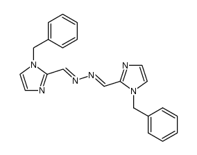 1,2-bis((1-benzyl-1H-imidazol-2-yl)methylene)hydrazine结构式