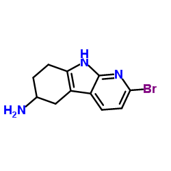 2-Bromo-6,7,8,9-tetrahydro-5H-pyrido[2,3-b]indol-6-amine结构式