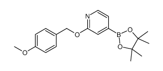 2-[(4-methoxyphenyl)methoxy]-4-(4,4,5,5-tetramethyl-1,3,2-dioxaborolan-2-yl)pyridine结构式