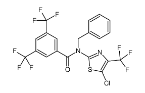 N-benzyl-N-[5-chloro-4-(trifluoromethyl)-1,3-thiazol-2-yl]-3,5-bis(trifluoromethyl)benzamide Structure