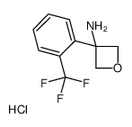 3-[2-(Trifluoromethyl)phenyl]oxetan-3-amine hydrochloride structure