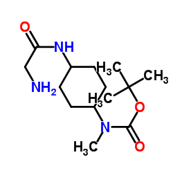 2-Methyl-2-propanyl [4-(glycylamino)cyclohexyl]methylcarbamate结构式