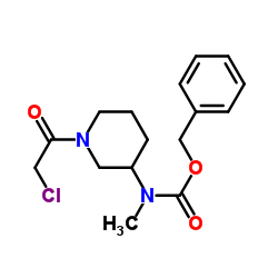 Benzyl [1-(chloroacetyl)-3-piperidinyl]methylcarbamate Structure