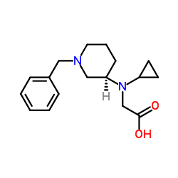 N-[(3R)-1-Benzyl-3-piperidinyl]-N-cyclopropylglycine Structure