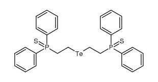 2-[2-(diphenylphosphorothioyl)ethyl]tellanylethyl(diphenyl)phosphine sulfide Structure
