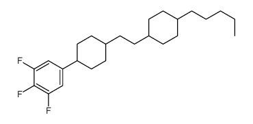1,2,3-Trifluoro-5-{4-[2-(4-pentylcyclohexyl)ethyl]cyclohexyl}benz ene Structure