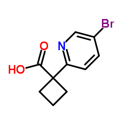 1-(5-bromopyridin-2-yl)cyclobutanecarboxylic acid Structure