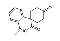 1-(2-Methoxyphenyl)-4-oxocyclohexanecarboxylic acid structure