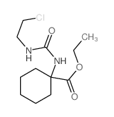 ethyl 1-(2-chloroethylcarbamoylamino)cyclohexane-1-carboxylate结构式