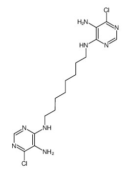 N,N'-bis(4-chloro-5-amino-6-pyrimidyl)-1,8-diaminooctane结构式