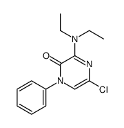 5-chloro-3-(diethylamino)-1-phenylpyrazin-2-one Structure