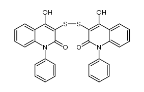3,3'-disulfanediylbis(4-hydroxy-1-phenylquinolin-2(1H)-one) Structure