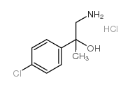 1-amino-2-(4-chlorophenyl)propan-2-ol,hydrochloride结构式