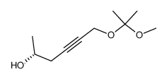 (R)-6-(1-Methoxy-1-methyl-ethoxy)-hex-4-yn-2-ol Structure