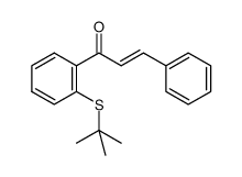 1-[2-(1,1-dimethylethylsulfanyl)phenyl]-3-phenylprop-2-en-1-one结构式