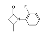 1-(2-fluorophenyl)-4-methylazetidin-2-one Structure