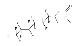 Ethyl 9-chloro-4,4,5,5,6,6,7,7,8,8,9,9,-dodecafluoro-3-methylnonanoate Structure