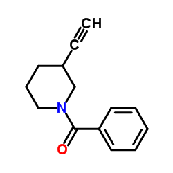 (3-Ethynylpiperidin-1-yl)(phenyl)methanone structure