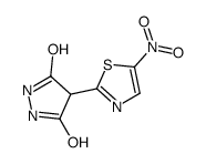 4-(5-nitro-1,3-thiazol-2-yl)pyrazolidine-3,5-dione结构式