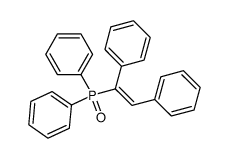 cis-1,2-diphenylvinyldiphenylphosphine oxide Structure