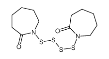 1-[(2-oxoazepan-1-yl)tetrasulfanyl]azepan-2-one结构式