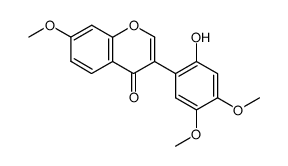 2'-hydroxy-4',5',7-trimethoxyisoflavone结构式