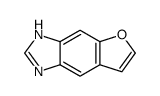 1H-Furo[2,3-f]benzimidazole(9CI) structure