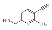 6-(氨甲基)-2-甲基烟腈结构式