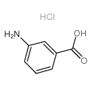 3-aminobenzoic acid hydrochloride structure