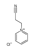 1-(2-cyano-ethyl)-pyridinium, chloride Structure