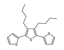 3,4-dibutyl-2,5-dithiophen-2-ylthiophene Structure