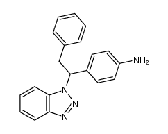 2-(benzotriazol-1-yl)-2-(4-aminophenyl)-1-phenylethane结构式