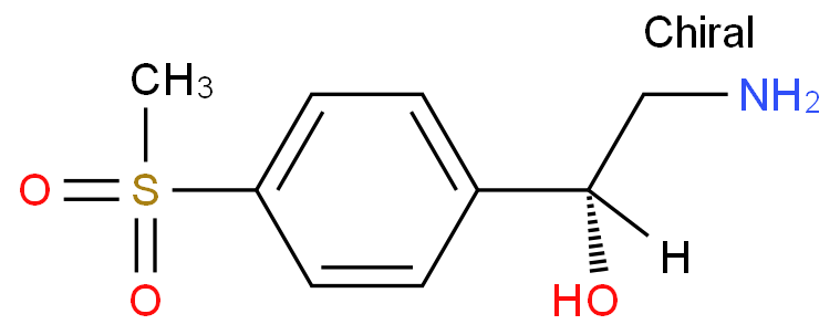 (1R)-2-Amino-1-[4-(methylsulfonyl)phenyl]ethanol结构式