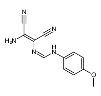 N1-(4-methoxyphenyl)-N2-(Z)-[2-amino-1,2-dicyanovinyl]formamidine结构式