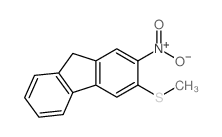 9H-Fluorene,3-(methylthio)-2-nitro-结构式