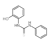 1-(2-hydroxyphenyl)-3-phenyl-thiourea结构式