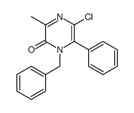 1-benzyl-5-chloro-3-methyl-6-phenylpyrazin-2-one结构式