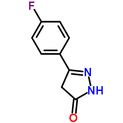 5-(4-Fluorophenyl)-2,4-dihydro-3H-pyrazol-3-one结构式