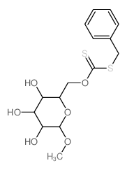 a-D-Glucopyranoside,methyl, 6-[S-(phenylmethyl) carbonodithioate] (9CI)结构式