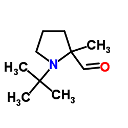 2-Pyrrolidinecarboxaldehyde,1-(1,1-dimethylethyl)-2-methyl-(9CI) structure