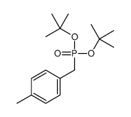 1-[bis[(2-methylpropan-2-yl)oxy]phosphorylmethyl]-4-methylbenzene结构式