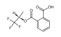 (S)-1,1,1-Trifluoro-2-propyl hydrogen phthalate结构式
